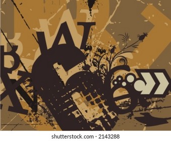 Exquisite Series of Typography Grunge Backgrounds. Check my portfolio for much more of this series as well as thousands of similar and other great vector items.
