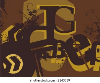 Exquisite Series of Typography Grunge Backgrounds. Check my portfolio for much more of this series as well as thousands of similar and other great vector items.