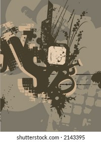 Exquisite Series of Typography Grunge Backgrounds. Check my portfolio for much more of this series as well as thousands of similar and other great vector items.