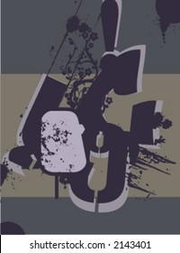Exquisite Serie von Typografie-Grunge-Hintergründen. Sehen Sie sich mein Portfolio für viel mehr dieser Serie sowie Tausende von ähnlichen und anderen großartigen Vektorgrafiken an.