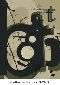 Exquisite Series of Typography Grunge Backgrounds. Check my portfolio for much more of this series as well as thousands of similar and other great vector items.