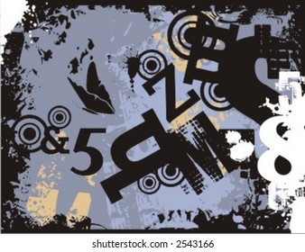 Exquisite Series of Typography Grunge Backgrounds. Check my portfolio for much more of this series as well as thousands of similar and other great vector items.