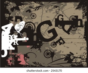 Exquisite Series of Typography Grunge Backgrounds. Check my portfolio for much more of this series as well as thousands of similar and other great vector items.