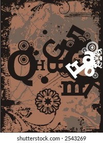 Exquisite Series of Typography Grunge Backgrounds. Check my portfolio for much more of this series as well as thousands of similar and other great vector items.