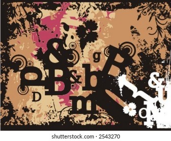 Exquisite Serie von Typografie-Grunge-Hintergründen. Sehen Sie sich mein Portfolio für viel mehr dieser Serie sowie Tausende von ähnlichen und anderen großartigen Vektorgrafiken an.