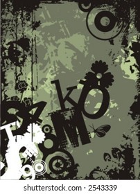 Exquisite Serie von Typografie-Grunge-Hintergründen. Sehen Sie sich mein Portfolio für viel mehr dieser Serie sowie Tausende von ähnlichen und anderen großartigen Vektorgrafiken an.