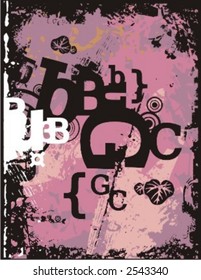 Exquisite Serie von Typografie-Grunge-Hintergründen. Sehen Sie sich mein Portfolio für viel mehr dieser Serie sowie Tausende von ähnlichen und anderen großartigen Vektorgrafiken an.