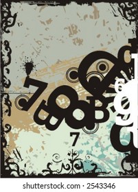 Exquisite Series of Typography Grunge Backgrounds. Check my portfolio for much more of this series as well as thousands of similar and other great vector items.