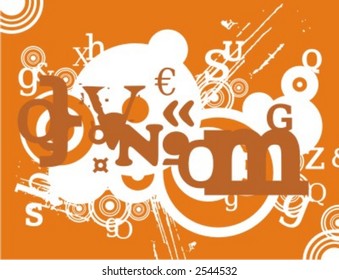 Exquisite Serie von Typografie-Grunge-Hintergründen. Sehen Sie sich mein Portfolio für viel mehr dieser Serie sowie Tausende von ähnlichen und anderen großartigen Vektorgrafiken an.