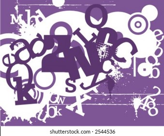 Exquisite Serie von Typografie-Grunge-Hintergründen. Sehen Sie sich mein Portfolio für viel mehr dieser Serie sowie Tausende von ähnlichen und anderen großartigen Vektorgrafiken an.