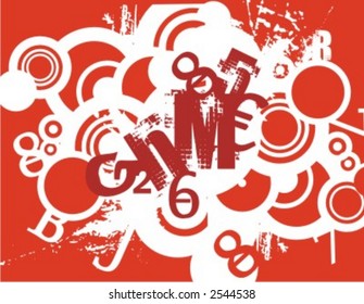 Exquisite Serie von Typografie-Grunge-Hintergründen. Sehen Sie sich mein Portfolio für viel mehr dieser Serie sowie Tausende von ähnlichen und anderen großartigen Vektorgrafiken an.