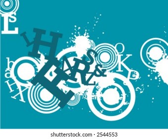 Exquisite Serie von Typografie-Grunge-Hintergründen. Sehen Sie sich mein Portfolio für viel mehr dieser Serie sowie Tausende von ähnlichen und anderen großartigen Vektorgrafiken an.