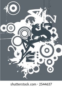 Exquisita Serie de Tipografías Grunge fondos. Revisa mi portafolio para mucho más de esta serie así como miles de artículos similares y otros grandes vectores.