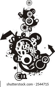 Exquisite Series of Typography Grunge Backgrounds. Check my portfolio for much more of this series as well as thousands of similar and other great vector items.
