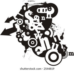 Série requintada de tipografia Grunge Backgrounds. Verifique meu portfólio para muito mais desta série, bem como milhares de itens vetoriais semelhantes e outros grandes.