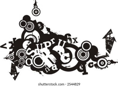 Exquisita Serie de Tipografías Grunge fondos. Revisa mi portafolio para mucho más de esta serie así como miles de artículos similares y otros grandes vectores.