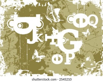 Exquisita Serie de Tipografías Grunge fondos. Revisa mi portafolio para mucho más de esta serie así como miles de artículos similares y otros grandes vectores.