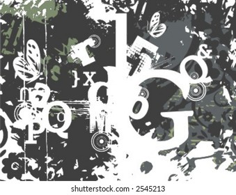 Exquisite Series of Typography Grunge Backgrounds. Check my portfolio for much more of this series as well as thousands of similar and other great vector items.
