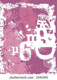 Exquisite Serie von Typografie-Grunge-Hintergründen. Sehen Sie sich mein Portfolio für viel mehr dieser Serie sowie Tausende von ähnlichen und anderen großartigen Vektorgrafiken an.