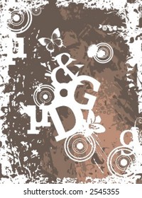 Exquisite Series of Typography Grunge Backgrounds. Check my portfolio for much more of this series as well as thousands of similar and other great vector items.