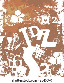 Exquisite Series of Typography Grunge Backgrounds. Check my portfolio for much more of this series as well as thousands of similar and other great vector items.