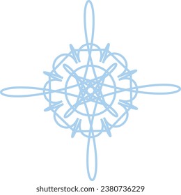 Exquisite Schneeflocken Intricent detaillierte Vektorgrafik Perfekt für Winterbilder mit faszinierender с kreativer Schnee-Design-Projekte im Dezember-Feiertagskonzept Smooth lines Cool