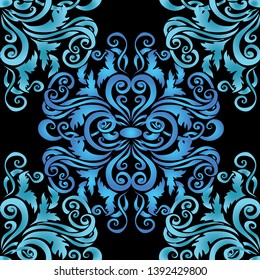 Exquisite stylish seamless pattern in old style