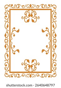 Exquisite Swirl Ornamental Frame Decorative Vector