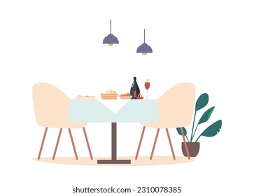 Exquisite Table Adorned With Delectable Meals And A Fine Selection Of Wine, Creating A Perfect Setting For A Dining