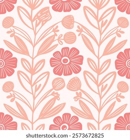 Exquisite Watercolor Floral Bloom Pattern