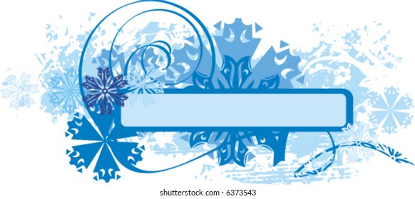 Exquisite winter background series with snowflakes and ornamental details, vector illustration.