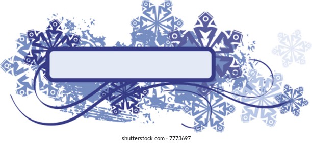 Exquisite winter background series with snowflakes and ornamental details, vector illustration.