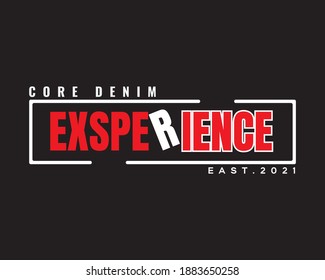 Exsperiece letter graphic vector illustration great for designs for t-shirts, clothes, hoodies, etc.
