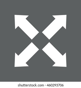 Extend icon, vector, icon flat
