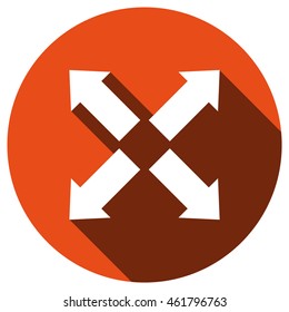 Extend icon, vector, icon flat