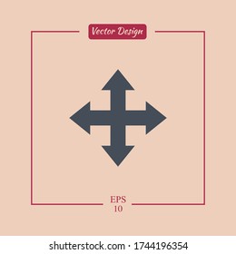 Extend icon. Vector illustration EPS 10.