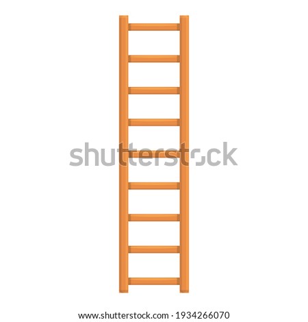 Extend ladder icon. Cartoon of extend ladder vector icon for web design isolated on white background
