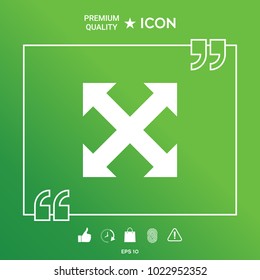 Extend, resize, enlarge icon