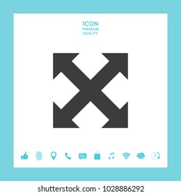 Extend, resize, enlarge icon