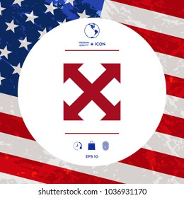 Extend, resize, enlarge icon