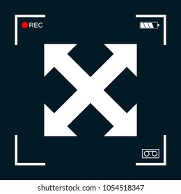 Extend, resize, enlarge icon