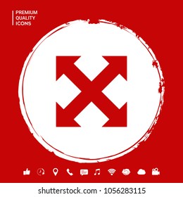 Extend, resize, enlarge icon