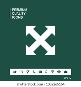 Extend, resize, enlarge icon