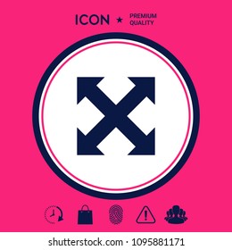 Extend, resize, enlarge icon