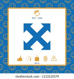 Extend, resize, enlarge icon