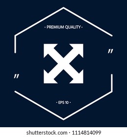 Extend, resize, enlarge icon