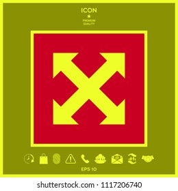 Extend, resize, enlarge icon