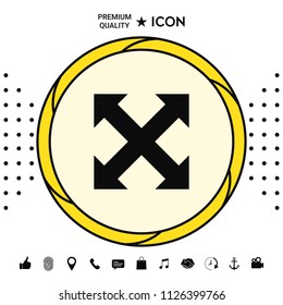 Extend, resize, enlarge icon