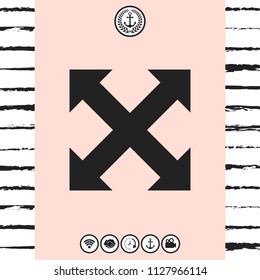 Extend, resize, enlarge icon