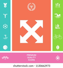 Extend, resize, enlarge icon